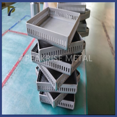 Welding Molybdenum Trays TZM Moly Boat Riveted Sintering Stamping Welding Boats Molybdenum Folding Boats Moly Boat